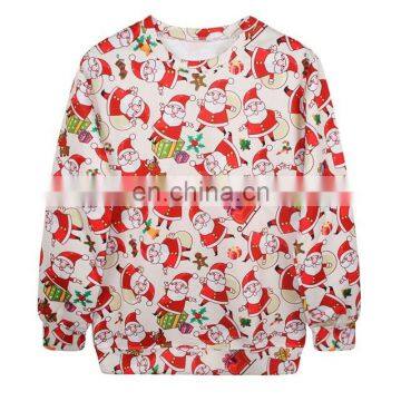 wholesale Christmas sweatshirts -high quality custom logo oversized christmas sweatshirts men