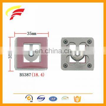 35mm zinc alloy bicolor two squares combined snap button for jacket