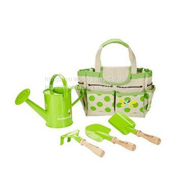 Childrens gardening bag with tools