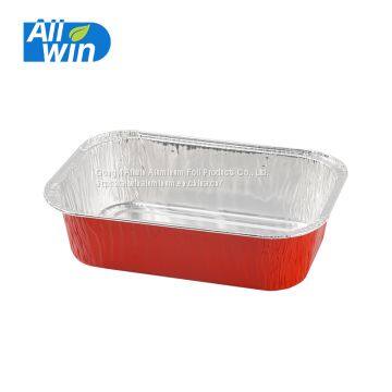 airline catering coated aluminium foil food container