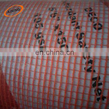 plastic orange construction safety net