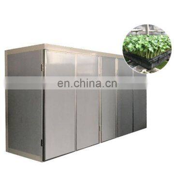 Green fodder making barley breeding room, grass bud seedling machine , animal fodder machine for sale