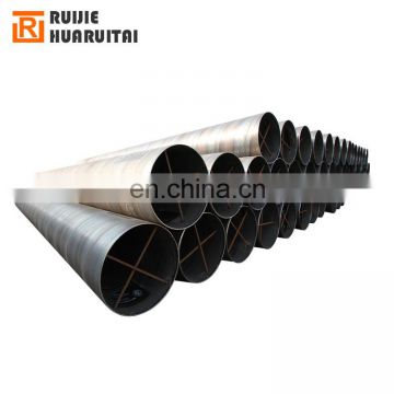 Spiral welded steel pipe supply water pipeline big size carbon steel pipe Made in Tianjin China