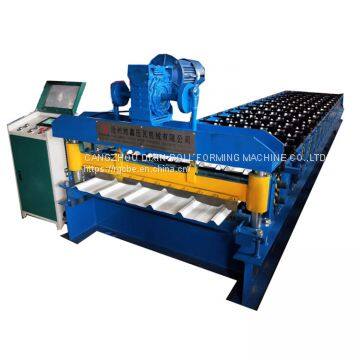 Metal Trapezoidal Roofing Sheet Making Roll Forming Machine