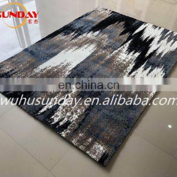Machine Knitted Shaggy Rug With Micro Fiber photo-3