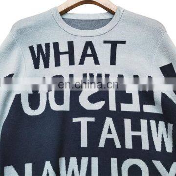 DiZNEW OEM Mens Wool Sweater Jacquard Pullover Sweaters For Man photo-5