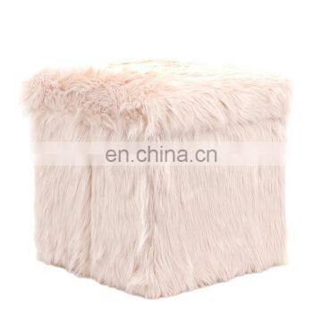 Customized Modern and Fashion Living Room Furniture Plush Foldable Storage Ottoman Folding Stools