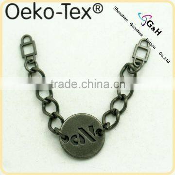 metal accessory chain hang tag