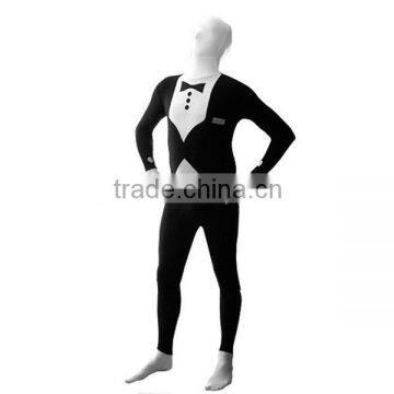 Black Tuxedo Men's Full Body Spandex Lycra Suit HNF010                        
                                                Quality Choice