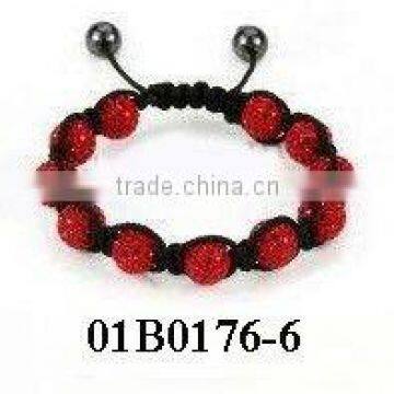 wholesale new style joya bracelet china shamballa bracelet diamond shamballa bracelet with Polymer clay Crystal balls