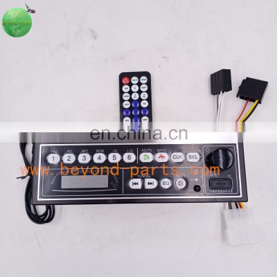 Excavator Heavy Duty Radio with AUX USB Input TF card 12V 24V Heavy Duty AM/FM Radio for Tractor Truck Grader