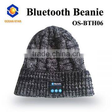 black fashion beanie hat bluetooth sport beanie hat custom bluetooth beanie