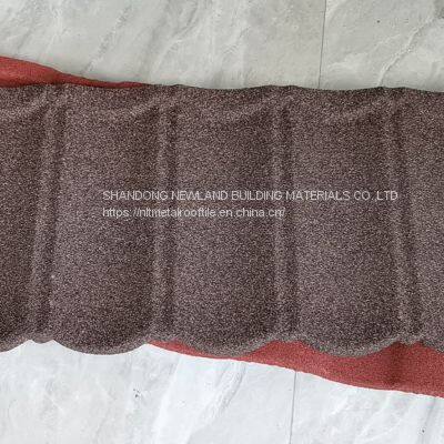 High Quality Materiales de Construction Stone Coated Metal Roof Tiles Roofing Sheet Roman Tile photo-2