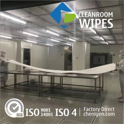 Customized Class 10 Large Polyester Wipers Cleanroom Wipes