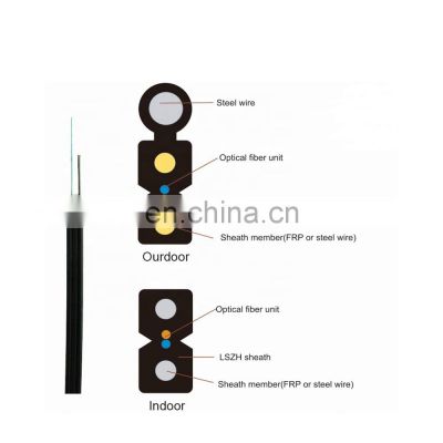 Fiber optical cable 1core 2 core 4 core ftth drop cable SM G657A2 fiber