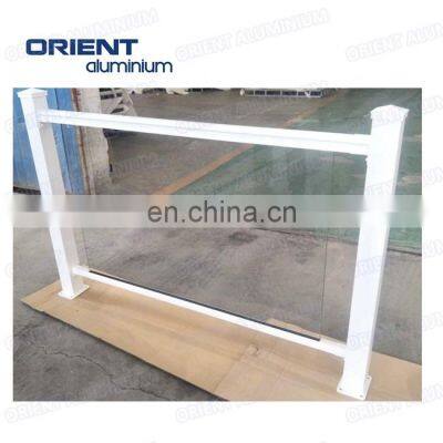 Easy Assembly Nice Quality Free Maintenance Modern For  frame less exterior glass railing for balcony