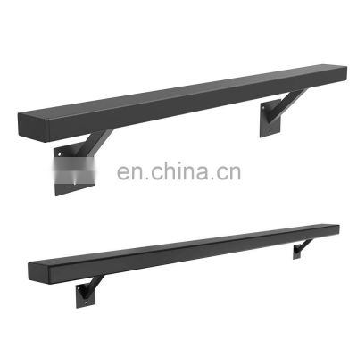 Stair handrail Heavy Duty Steel Staircase Armrest Brackets Complete Kit Wall Mounted Stairway Railing Balustrades Stair handrail