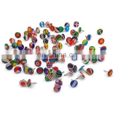 Travel the world country flag national flag epoxy pushpin thumbtack push pin 100-194pcs/set