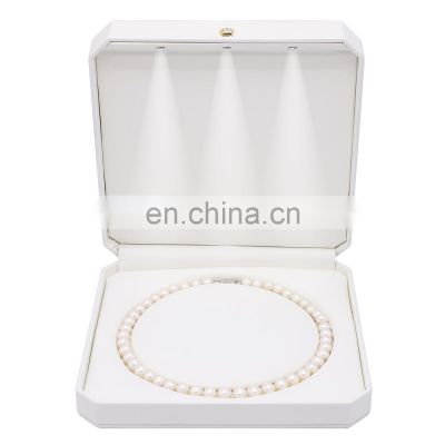 High-End Pu Leather Custom Jewelry Necklace Box Packaging