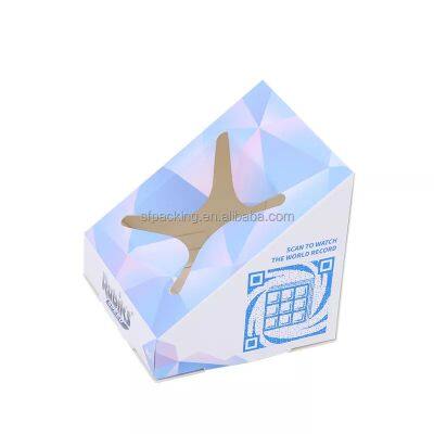 triangle cardboard paper packaging scanner display boxes