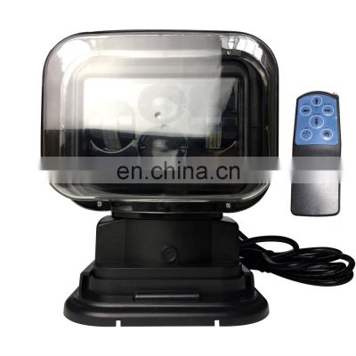 60W IP67 led spot search light led work lamp wireless remote control LED528