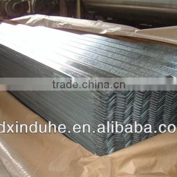 Building exterior corrugated metal roofing sheet