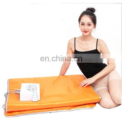 Professional New Waterproof Cloth Weight Loss Detox Heated Infrared Silver Sauna Steamed Blanket