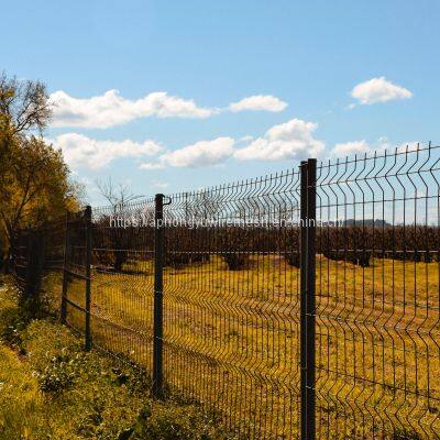Galvanized 3D Fence Panel Rejas Cercas Welded Mesh Fencing Curvy Mesh Curved V-Mesh FEnce Euro Fence Euromesh Europanel photo-5