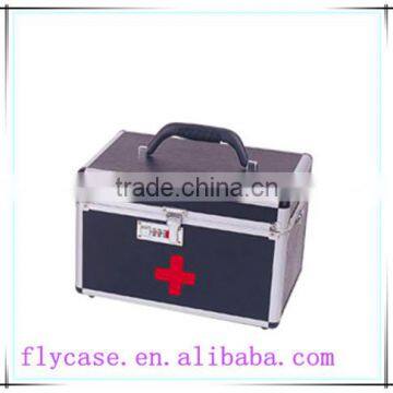 black aluminum frist aid kit box with print logo - CE approved