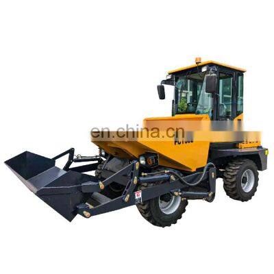 Customer Logo 3 TON four wheel mini New 3 Ton FCY30S  Hydraulic Mini dumper with self loader