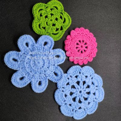 Handcraft garment accessories handmade cotton appliques