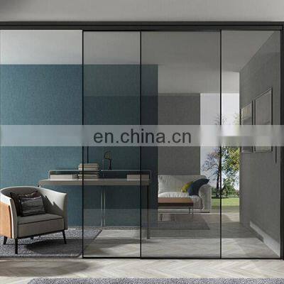 With Brand Hardware High Quality Aluminum Carbon Soundproof Accessories Customized Sliding Door