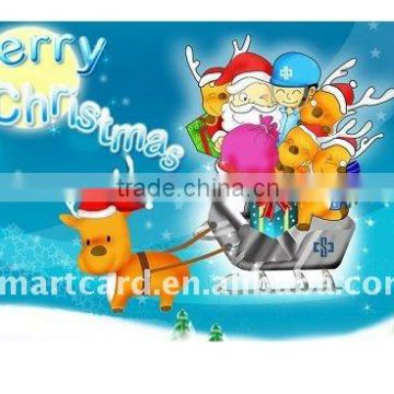 Colorful christmas greeting card