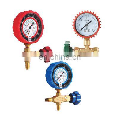 Refrigeration Air Conditioning Single Digital Pressure Gauge with sight glass