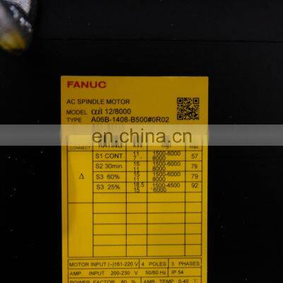 Good Quality Fanuc New Original ac Spindle Motor A06B-1408-B500#0R02 photo-4