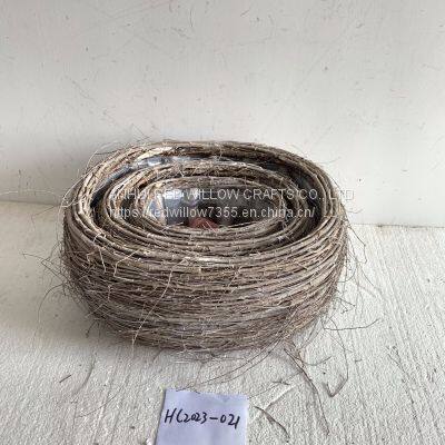 Home Garden Flower Planter Gardening Basket Rattan Gardening Tools photo-3