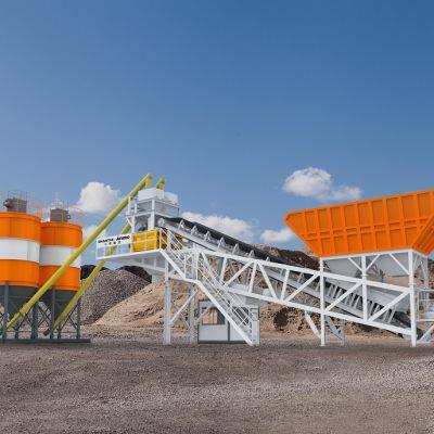 Shantui Janeoo Mobile Concrete Mixing Station HZS075-3Y