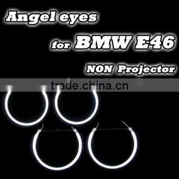 China exporter Car LED Accessory For E46 A+B CCFL Angel eyes White red blue green yellow car Accessory CCFL Angel eyes