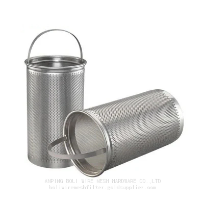 Stainless Steel perforated strainer .oil mesh filter air filter mesh strainer