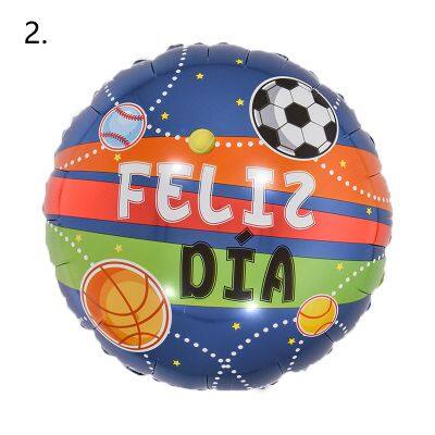Feliz Dia Round Balloon Globos Spanish Happy Every Day Aluminum Foil Balloons for Party Decoration 18 Inch Inflatable Ballon
