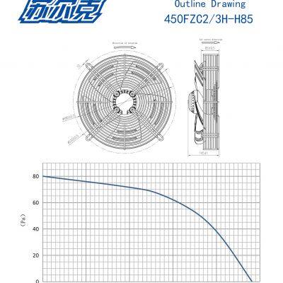 YWF 4E-450 China Fans Manufacturers Ac Axial Industrial Exhaust Ventilation Cooling Fan photo-4