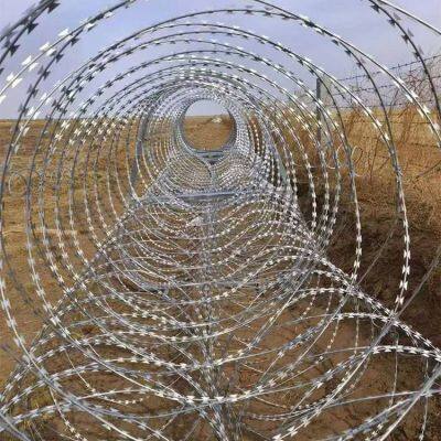 Hot Dipped Galvanized Concertina Razor Barbed Wire for Security Fencing