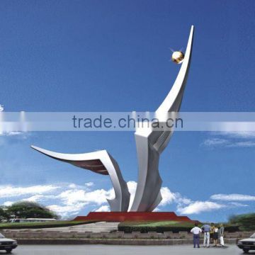 Large Modern High quality Stainless steel Arts Statue for Outdoor decoration