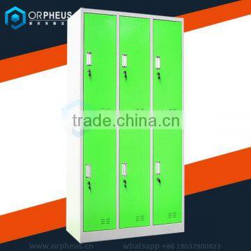 Metal School Locker Furniture Type CE Certified Key Lock Metal Locker School Employee Locker