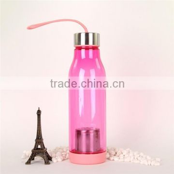 2015 Newly eco-friendly fashionable water bottle, 600ml made in China camping plastic water bottles