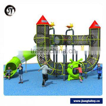 McDonalds Outdoor Playground Equipment With Slide And Climbing Net For Kids