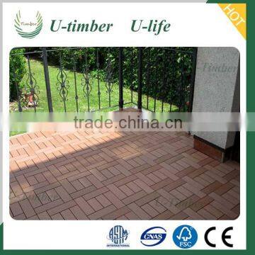 WPC Decking Tiles, WPC Interlocking Tiles for Garden, Balcony, Bathroom