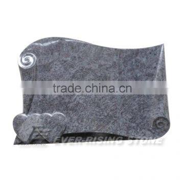 Lavender Blue Granite Scroll Shaped Headstones
