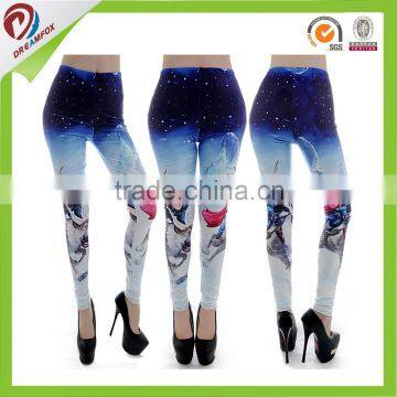 manufactory custom sublimation Compression tight yoga leggings print, wholesale fitness yoga leggings