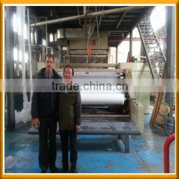 Australia customer visit our factory for pp nonwoven fabric banana bag